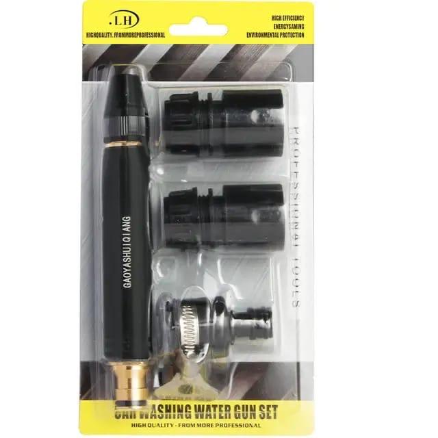 Premium Car Washing Water Gun Set – High Pressure Nozzle with 3 Adjustable Heads