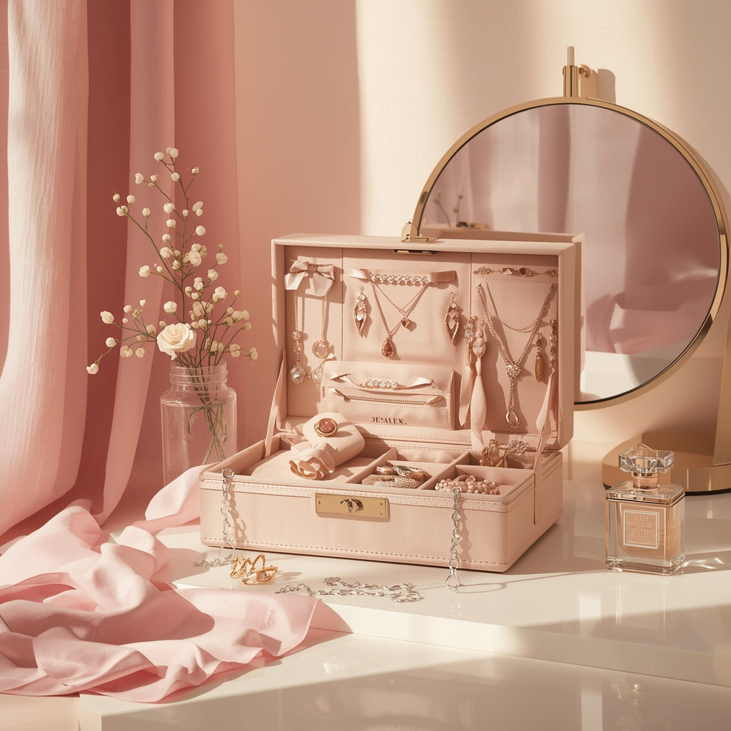 Three-Layer Jewelry Organizer Box